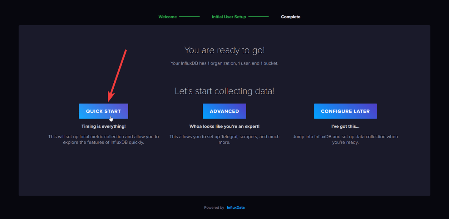 Guidance on usage: Time Series Database Server on Debian 13 Minimal ...